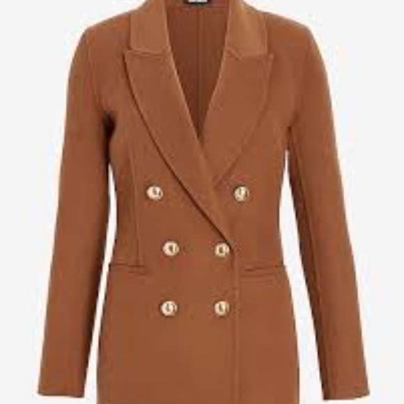 Express Brown Heather Blazer - Picture 2 of 3